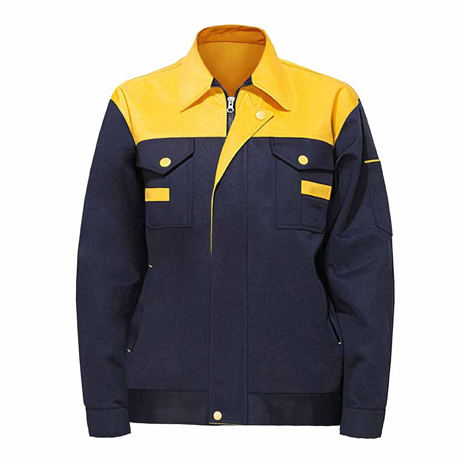 純棉夾克工作服套裝定制_定做純棉夾克工作服廠家