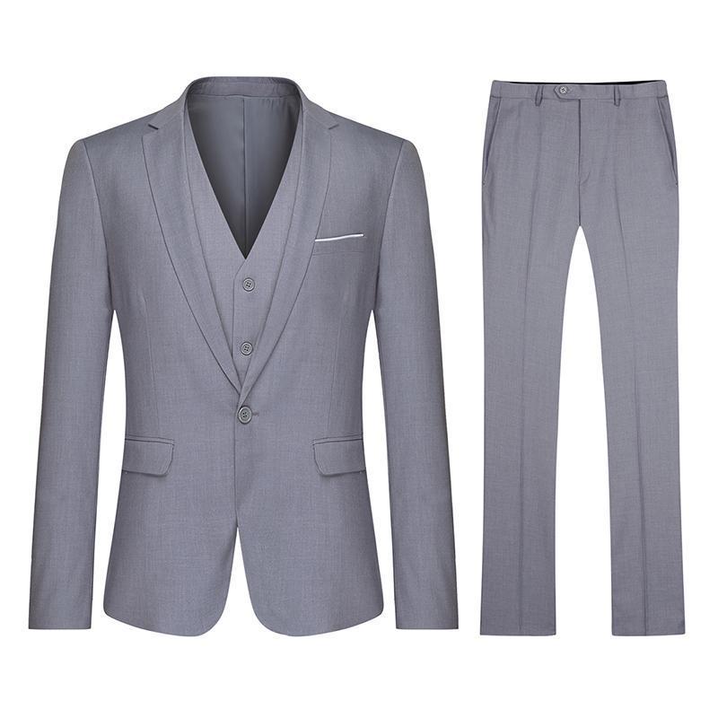 灰色商務(wù)西服套裝定做-灰色商務(wù)西服套裝定制