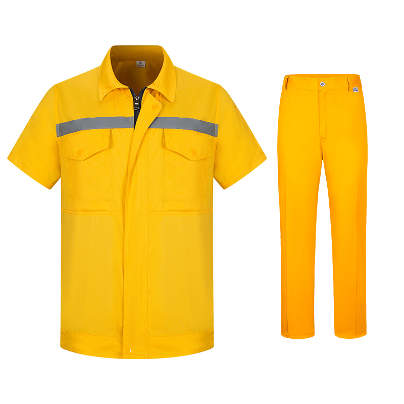 加油站防靜電反光工作服定制款式圖片